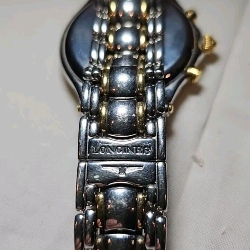 Vintage 1969 Longines Golden Wing Gold Mens Watch L3.610.5 35mm Stainless Steel - Picture 6 of 13